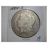 1884 - S - MORGAN SILVER DOLLAR