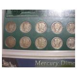 (13) MERCURY DIMES (2 SETS)