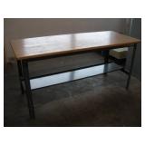 6FT WORK SMART METAL FRAMED WORK BENCH W/