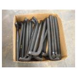 ASSORTED ALLEN WRENCHES LARGEST 3/4 IN