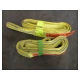 (2) 8 FT POLYESTER SLINGS 8800 LB CAP