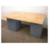 5FT BUTCHER BLOCK TOP WORK STATION