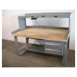 GLOBAL 5FT BUTCHER BLOCK TOP WORK STATION