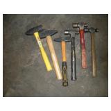 (3) BALL PEEN AND (3) DEAD BLOW HAMMERS