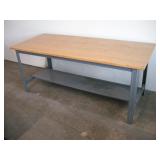 6FT WORK SMART METAL FRAMED WORK BENCH W/