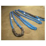 (2) 20FT POLYESTER SLINGS 21200LB CAP