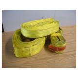 (3) POLYESTER SLINGS 10FT 12FT AND 20FT