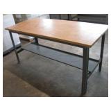 6FT WORK SMART METAL FRAMED WORK BENCH W/