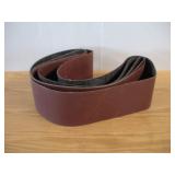 (4) 3M  6IN X 80IN SANDING BELTS 80 GRIT