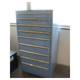 STOR-LOC 9 DRAWER TOOL CABINET 29X28X59