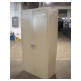 LOCKING METAL STORAGE CABINET W/ KEY  36X18X72