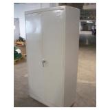 TENNSCO METAL STORAGE CABINET W/ KEY 36X18X72
