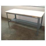 6FT WORK SMART METAL FRAMED WORK BENCH W/