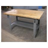 GLOBAL BUTCHER BLOCK TOP WORK BENCH
