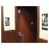 MEN AND WOMENS RESTROOM SIGN
