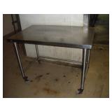 STAINLESS STEEL PREP TABLE  48X30X34