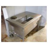 STAINLESS STEEL WORK STATION 48X31X34