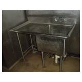 STAINLESS STEEL COMMERCIAL SINK 48X29X44