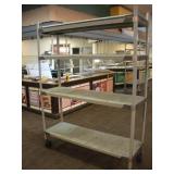 METRO MAX NSF COMMERCIAL SHELVES ON WHEELS