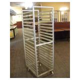 NEW AGE NSF ALUMINUM BAKERS RACK ON WHEELS