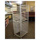NEW AGE NSF ALUMINUM BAKERS RACK ON WHEELS
