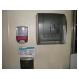 PAPER TOWEL AND SOAP DISPENSER