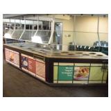 COLD / HOT BUFFET BAR W/ CORIAN AND STAINLESS--
