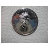 1993 1OZ SILVER CANADIAN MAPLE LEAF $5 PROOF