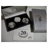 (3) 2006 1OZ SILVER AMERICAN EAGLE WALKING--