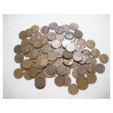 (100) WHEAT PENNIES