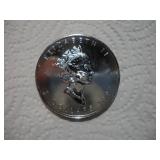 1997 1OZ SILVER CANADIAN MAPLE LEAF $5 PROOF