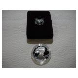 1990 1OZ SILVER AMERICAN EAGLE PROOF W/