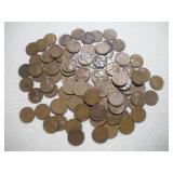(100) WHEAT PENNIES