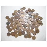 (100) WHEAT PENNIES