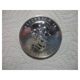 2004 1OZ SILVER CANADIAN MAPLE LEAF $5 PROOF