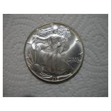 1989 1OZ SILVER 'EAGLE' WALKING LIBERTY $1 PROOF