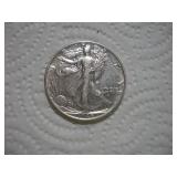1945 WALKING LIBERTY SILVER HALF DOLLAR