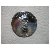 1999-2000 1OZ SILVER CANADIAN MAPLE LEAF $5 PROOF