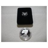 2004 1OZ SILVER AMERICAN EAGLE PROOF W/