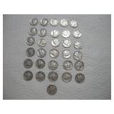 (31) MERCURY SILVER DIMES