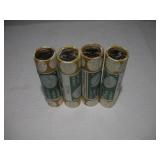 2004 UNCIRCULATED NICKELS FOUR $2 ROLLS