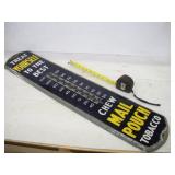 VINTAGE MAIL POUCH PORCELIN THERMOMETER