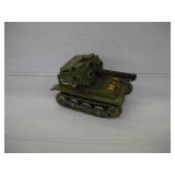 TRADE MARK (JAPAN) BATT OPERATED TIN TOY TANK