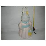 VINTAGE EASTER BUNNY LIGHTED BLOW MOLD