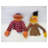 VINTAGE SESAME STREET BERT AND ERNIE HAND PUPPETS