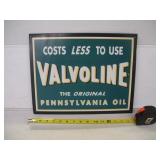 VALVOLINE METAL SIGN 16X12