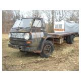 DODGE CAB OVER FLATBED TRUCK