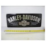 HARLEY DAVIDSON METAL SIGN 18X7 IN