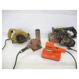 5 1/2 IN CIRCULAR SAW - BELT SANDER - HEAT GUN - A