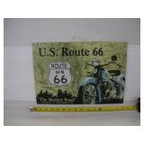 ROUTE 66 METAL SIGN 16X11